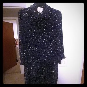 Used Kate Spade Navy and White star print dress